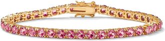 Palm Beach Jewelry Birthstone Tennis Bracelet in Gold-Plated