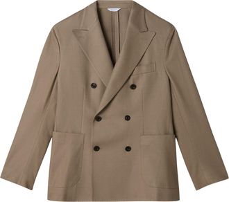 Boglioli Tailored Double-Breasted Wide Lapel Blazer