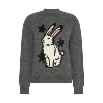 Max Mara Jersey de cuello redondo - Knitwear - Mujer - Gris - M