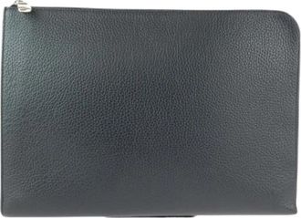 Louis Vuitton Pre-owned Pochette Jour GM Taurillon Clutch Bag - Heren - Vintage Clutch - Zwart - ONE Size - Leer - Vintage