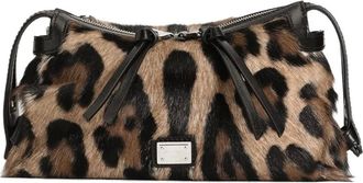 Dolce & Gabbana Borsa tote Vittoria mini leopardata - Marrone