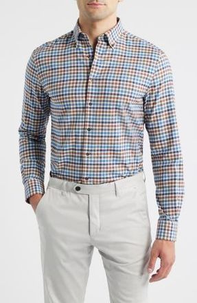 Johnnie-O Krause Plaid Cotton Blend Button-Down Shirt in Harvest at Nordstrom Rack, Size Xx-Large