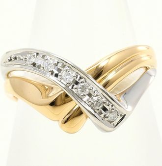C&A Platinum Yellow Gold Yellow Gold (18K) Platinum Band Ring (Pre-Owned)