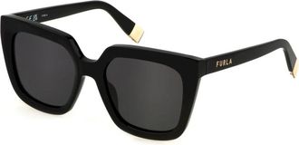 Furla Zonnebril Sfu 776 Zwart 0700 - Dames - Zonnebrillen - Zwart - 53 MM - Accessoires