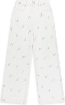 Axel Arigato 10 Years Wide-Leg Jeans - Dames - Loose Fit Jeans - Wit - W27 - Katoen - Jeans