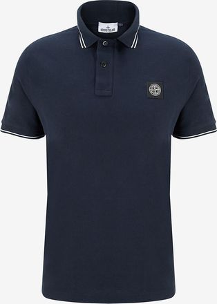 Stone Island Slim-Fit-Kurzarm-Polohemd 200007 Organic Cotton Stretch