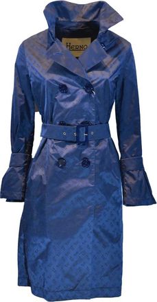Herno Trenchcoat - Dames - Trenchcoats - Blauw - S - Jassen