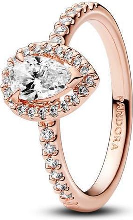 Pandora Sparkling Pear Halo Ring