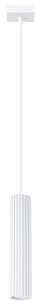 Sollux Lighting Design Pendellampe Karbon 1-Flammig, Weiss