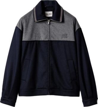 Miu Miu Felpa con ricamo - Blu