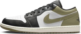 Nike Jordan Air Jordan 1 Low Black White Medium Olive 553558-092