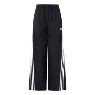 adidas (WMNS) adidas Originals Oversize Track Pants Asia Sizing Black White JJ3359