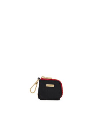 Hammitt Hammitt Syd Pouch Black Nylon Gold Red Zip