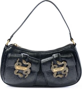 Just Cavalli Iconic Snakes Borsa 1 - Dames - Schoudertassen - Zwart - ONE Size - Tassen