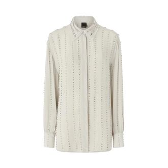 Pinko Shirts, female, Gray, Size: XS Caitlin Shirt