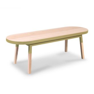 Mon Petit Meuble Fran&ccedil;ais Mesa de centro de madera maciza de fresno 140 cm
