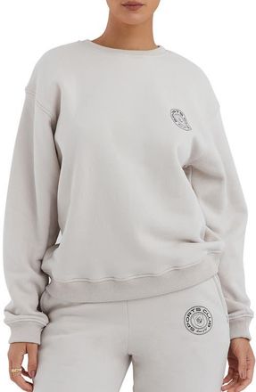House of CB Haze Fleece Graphic Sweatshirt in Cloud at Nordstrom, Size Small