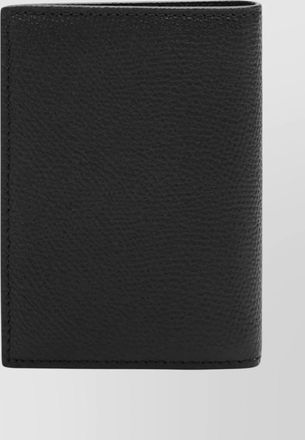 Valentino Garavani bi fold leather wallet textured finish