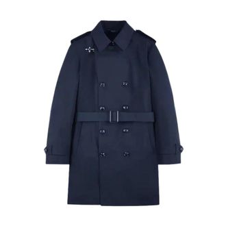 Fay Trenchcoats - Heren - Trenchcoats - Blauw - S - Leer - Jassen