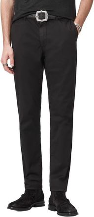 John Varvatos Lenny Slim Fit Chino Pants in Black at Nordstrom, Size 29