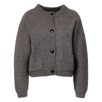 Jcsophie Perline Cardigan - Dames - Truien - Grijs - Maat: S Katoen