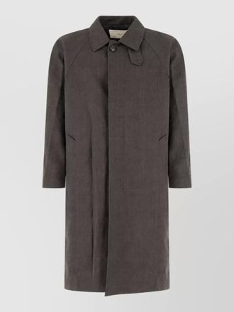Dunst wool blend single-breasted coat