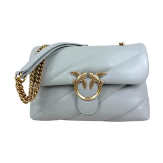 Pinko Shoulder Bags, female, Gray, Size: ONE SIZE Love Puff Classic Bag