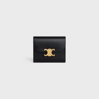 Celine Triomphe Wallet - Black