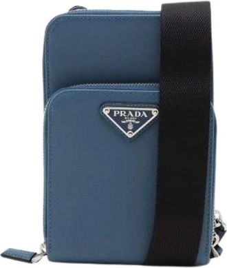 Prada Pre-owned Cross Body Bags, female, Blue, Size: ONE SIZE Pre-owned Vintage Crossbody Bag