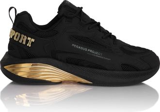 Plein Sport Sneakers Pegasus Project Unisex in Black/lightgold at Nordstrom, Size 41