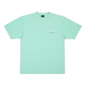 Balenciaga Political Campaign T-Shirt Large Fit Mint 641675TKVJ13461