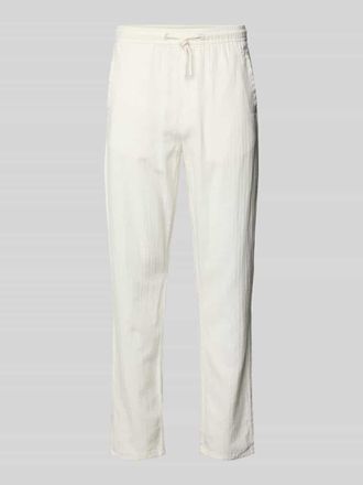 Blend Hose aus Leinen-Baumwoll-Mix Modell MARCO in Offwhite, Gr&ouml;&szlig;e 3XL