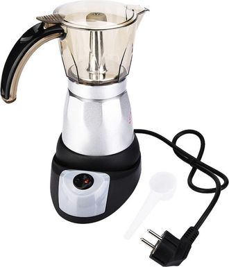 OEM Cafetera El&eacute;ctrica Tipo Moka De Gran Capacidad, M&aacute;quina De Espresso, Percolador De Caf&eacute;, Aleaci&oacute;n De Aluminio Segura Y Resistente, Asa F&aacute;cil De Usar, 