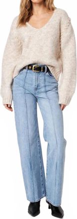 John & Jenn Maddy Sweater Top In Cafe Au Lait
