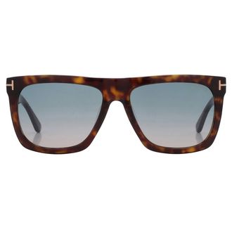 Tom Ford Morgan Gradient Turquoise to Sand Browline Unisex Sunglasses FT0513 52W 57