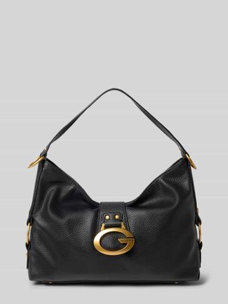Guess Handtasche mit Label-Applikation Modell CAMDEN in Black, Gr&ouml;&szlig;e 1