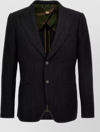 Maurizio Miri pinstriped single-breasted blazer