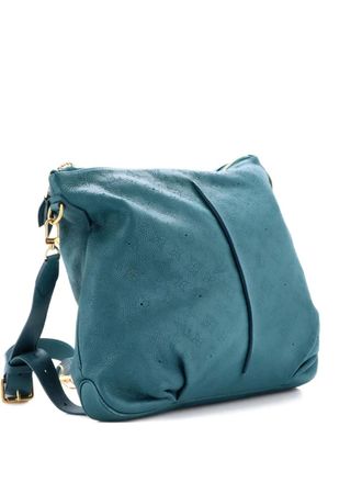 Louis Vuitton Selene Handbag Mahina Leather MM hobo bag - Groen