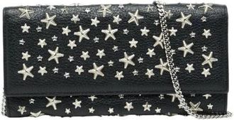 Jimmy Choo London Pre-owned Clutches, female, Black, Size: ONE SIZE Pre-owned Leather Clutch