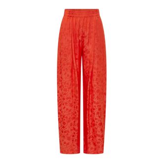 Pinko Wide Trousers, female, Orange, Size: 2XS Bedonia Trousers