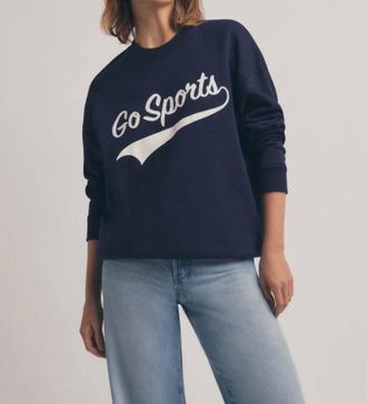 Favorite Daughter Go Sports Sweatshirt In Navy