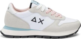 Sun 68 Sneakers, female, White, 8 UK, White Leather and Fabric Casual Sneaker