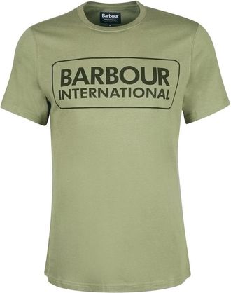 Barbour Large Logo T-Shirt - Heren - T-shirts - Groen - XL - Katoen - Tops