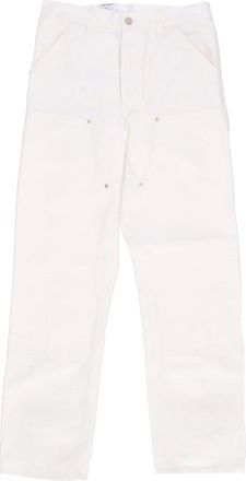 Carhartt Work in Progress Werkkleding Jeans met Gereedschapszakken - Heren - Regular Fit Jeans - Wit - W32 L32 - Katoen - Jeans