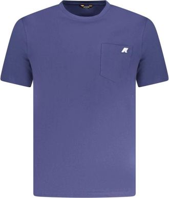 K-Way Short Sleeve T-Shirt - Heren - T-shirts - Blauw - XL - Katoen - Tops