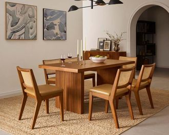 Castlery Sloane Dining Table, 70.9, Walnut, Brown, Castlery