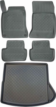 OEM Juego De Alfombrillas Para Coche Y Maletero Para Mercedes Cla Kombi (enero De 2015 - Agosto De 2019)