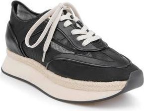 L'agence Iris Platform Sneaker in Black Mesh at Nordstrom Rack, Size 9