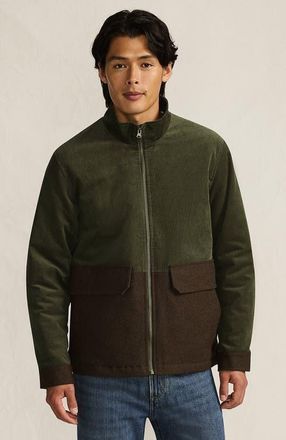 Lands End Mixed Media Cord Jacket in Woodland/walnut Brown at Nordstrom, Size Xx-Large
