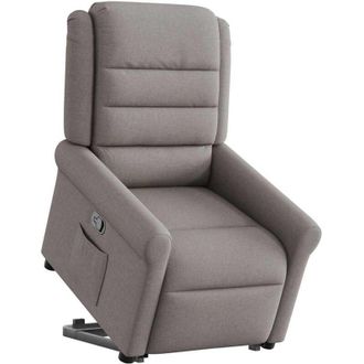vidaXL Vidaxl - Sill&oacute;n Reclinable Elevable Tela Gris Taupe